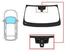 PARE-BRISE BMW X3 (G01) 2017-2021 AVANT / VERT / ACOUSTIQUE / AVEC BASE MIROIR / AVEC CAPTEUR / AVEC SUPPORT CAMÉRA / AFFICHAGE TÊTE HAUTE / JOINTS PRÉMONTÉS