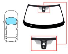 PARE-BRISE BMW X6 (F16) 2014-2019 AVANT / VERT / ACOUSTIQUE / AVEC CAPTEUR / AVEC SUPPORT CAMÉRA