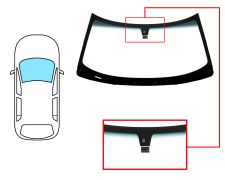 PARE-BRISE CHRYSLER 300 2004-2011 AVANT / VERT BANDE BLEUE / AVEC BASE MIROIR / AVEC CAPTEUR / JOINTS PRÉMONTÉS 