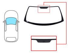 PARE-BRISE CHRYSLER CROSSFIRE 2003-2008 COUPÉ / CABRIOLET / AVANT / VERT / AVEC BASE MIROIR 