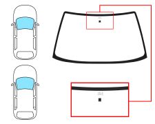 PARE-BRISE CITROEN AX 1986-1991 3/5 PORTES / AVANT / CLAIR / AVEC BASE MIROIR