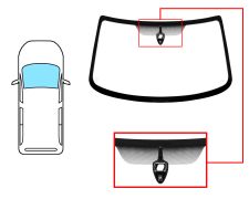 PARE-BRISE CITROEN BERLINGO 1996-2003 AVANT / VERT / AVEC BASE MIROIR / AVEC CAPTEUR