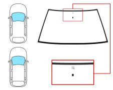 PARE-BRISE CITROEN BX 1984-1989 5 PUERTAS / FAMILIAR / AVANT / CLAIR / AVEC BASE MIROIR