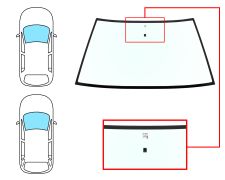 PARE-BRISE CITROEN BX 1984-1989 5 PUERTAS / FAMILIAR / AVANT / VERT / AVEC BASE MIROIR
