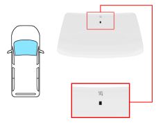 PARE-BRISE CITROEN C15 1978-2006 AVANT / CLAIR / AVEC BASE MIROIR