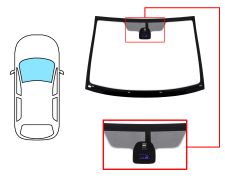 PARE-BRISE CITROEN C2 2003-2008 AVANT / VERT / AVEC BASE MIROIR / AVEC CAPTEUR