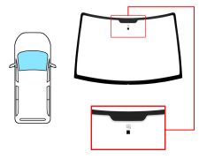 PARE-BRISE CITROEN JUMPY 1994-2003 AVANT / SOLEXTRA / AVEC BASE MIROIR