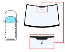 PARE-BRISE CITROEN EVASION 1994-2002 AVANT / BLEU / AVEC BASE MIROIR