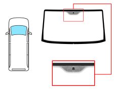 PARE-BRISE FIAT DUCATO 1994-2002 AVANT / CLAIR / AVEC BASE MIROIR