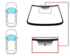 PARE-BRISE CITROEN SAXO 1996-1999 3/5 PORTES / AVANT / SOLEXTRA / AVEC BASE MIROIR