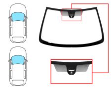 PARE-BRISE CITROEN XSARA 1997-2000 3/5 PORTES / BREAK / AVANT / VERT / AVEC BASE MIROIR / AVEC CAPTEUR LARGE 