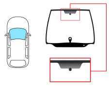 PARE-BRISE CITROEN XSARA PICASSO 1999-2004 AVANT / SOLEXTRA / AVEC BASE MIROIR MODIFIÉE / AVEC CAPTEUR
