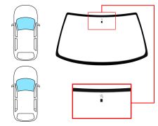 PARE-BRISE CITROEN ZX 1991-1994 3/5 PORTES / BREAK / AVANT / CLAIR / AVEC BASE MIROIR 