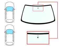 PARE-BRISE CITROEN ZX 1991-1994 3/5 PORTES / BREAK / AVANT / VERT / AVEC BASE MIROIR 