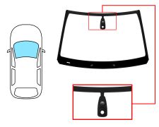 PARE-BRISE CITROEN C4 CACTUS 2014-2018 AVANT / VERT / AVEC BASE MIROIR / AVEC CAPTEUR / JOINTS PRÉMONTÉS