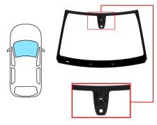 PARE-BRISE CITROEN C4 CACTUS 2018-2020 AVANT / VERT / ACOUSTIQUE / AVEC BASE MIROIR / AVEC SUPPORT CAMÉRA / AVEC CAPTEUR / JOINTS PRÉMONTÉS