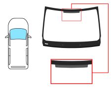 PARE-BRISE CITROEN BERLINGO 2018-> MULTISPACE / AVANT / VERT / JOINTS PRÉMONTÉS