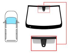 PARE-BRISE CITROEN SPACETOURER 2016-> AVANT / VERT / AVEC BASE MIROIR / AVEC CAPTEUR / JOINTS PRÉMONTÉS 