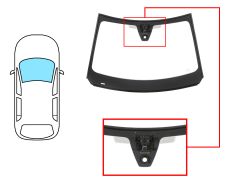 PARE-BRISE CITROEN C4 2020-> AVANT / VERT / ACOUSTIQUE / AVEC BASE MIROIR / AVEC CAPTEUR / AVEC SUPPORT CAMÉRA / JOINTS PRÉMONTÉS