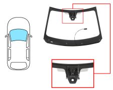PARE-BRISE CITROEN C4 2020-> AVANT / VERT / ACOUSTIQUE / AVEC BASE MIROIR / AVEC CAPTEUR / AVEC SUPPORT CAMÉRA / CHAUFFANT / JOINTS PRÉMONTÉS