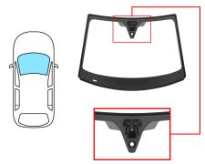 PARE-BRISE CITROEN DS7 2017-2022 AVANT / VERT / ACOUSTIQUE / AVEC SUPPORT CAMÉRA / AVEC CAPTEUR / JOINTS PRÉMONTÉS 