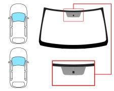 PARE-BRISE DACIA LOGAN 2005-2008 4 PORTES / BREAK / AVANT / VERT / AVEC BASE MIROIR 