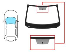 PARE-BRISE DACIA DUSTER 2018-2022 AVANT / VERT / AVEC BASE MIROIR 