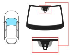 PARE-BRISE DACIA DUSTER 2018-2022 AVANT / VERT / AVEC BASE MIROIR / AVEC CAPTEUR