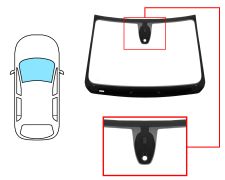 PARE-BRISE DACIA JOGGER 2021-> AVANT / VERT / AVEC CAPTEUR / AVEC BASE MIROIR 