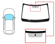 PARE-BRISE DACIA SPRING 2020-> AVANT / VERT / AVEC BASE MIROIR 