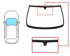 PARE-BRISE FIAT BRAVO 1995-2002 AVANT / VERT / AVEC BASE MIROIR