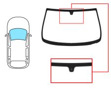 PARE-BRISE FIAT MAREA WEEKEND 1996-2007 AVANT / VERT / AVEC BASE MIROIR