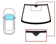 PARE-BRISE FIAT CROMA 2005-2008 AVANT / VERT / AVEC BASE MIROIR / JOINTS PRÉMONTÉS