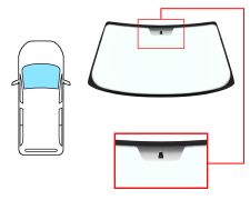 PARE-BRISE FIAT FIORINO 1993-2000 AVANT / VERT / SERIGRAPHIÉ