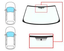 PARE-BRISE FIAT UNO 1990-1995 3/5 PORTES / AVANT / VERT / SERIGRAPHIÉ