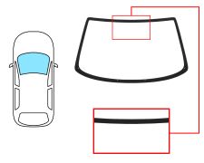 PARE-BRISE FIAT SEICENTO 1998-2003 AVANT / VERT