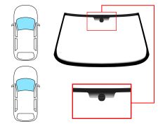 PARE-BRISE FIAT TIPO 1988-1995 3/5 PORTES / AVANT / CLAIR / AVEC BASE MIROIR 