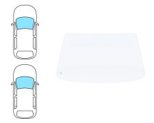 PARE-BRISE FIAT UNO 1983-1990 3/5 PORTES / AVANT / VERT 