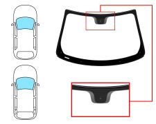 PARE-BRISE FIAT TIPO 2015-2020 4/5 PORTES / BREAK / AVANT / VERT / AVEC BASE MIROIR / JOINTS PRÉMONTÉS