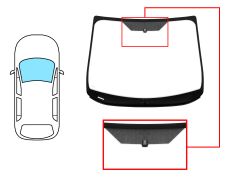 PARE-BRISE FORD B-MAX 2012-2017 AVANT / VERT / AVEC BASE MIROIR / JOINTS PRÉMONTÉS