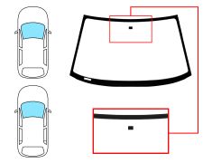 PARE-BRISE FORD ESCORT 1990-1992 3/5 PORTES / BREAK / CABRIOLET / AVANT / CLAIR 