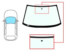 PARE-BRISE FORD ORION 1990-1993 AVANT / VERT 