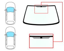 PARE-BRISE FORD FIESTA 1996-1999 3/5 PORTES / AVANT / VERT