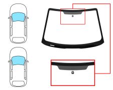 PARE-BRISE FORD FOCUS 1998-2001 3/4/5 PORTES / BREAK / AVANT / VERT / AVEC BASE MIROIR / JOINTS PRÉMONTÉS