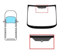 PARE-BRISE FORD GALAXY 2006-2010 AVANT / VERT / AVEC BASE MIROIR / JOINTS PRÉMONTÉS