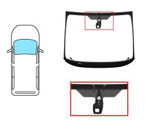 PARE-BRISE FORD GALAXY 2006-2010 AVANT / VERT / ACOUSTIQUE / CHAUFFANT / AVEC BASE MIROIR / AVEC CAPTEUR / JOINTS PRÉMONTÉS