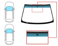 PARE-BRISE FORD MONDEO 1993-1997 4/5 PORTES / BREAK / AVANT / VERT BANDE BLEUE