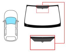 PARE-BRISE FORD MONDEO 2007-2010 4/5 PORTES / BREAK / AVANT / VERT / AVEC BASE MIROIR / JOINTS PRÉMONTÉS