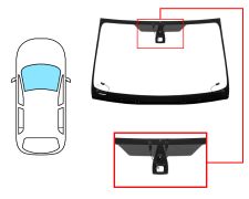 PARE-BRISE FORD MONDEO 2007-2010 4/5 PORTES / BREAK / AVANT / VERT / CHAUFFANT / AVEC BASE MIROIR / AVEC CAPTEUR / JOINTS PRÉMONTÉS