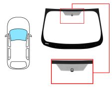 PARE-BRISE FORD MONDEO 2014-2019 4/5 PORTES / BREAK / AVANT / VERT / AVEC BASE MIROIR / JOINTS PRÉMONTÉS EN BAS